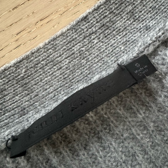 Jenni kayne cashmere oversized cocoon cardigan 100% cashmere gray S - Picture 10 of 10